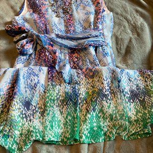 Isaac Mizrahi Dress / Free Lia Sophia Necklace